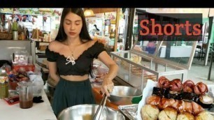 'Fried Sausage Thai Street Food | YUMMY FC #shorts'