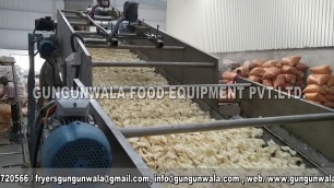 'Fully Automatic Fryums / Pellets Frying Line 1000 Kg Per Hour'