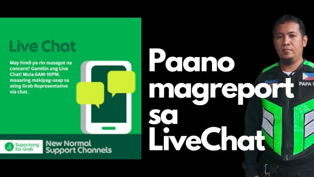 'Paano mag report sa LIVE CHAT | Grab Express Grab Food'