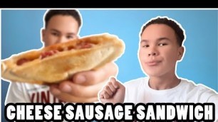 'HOW TO MAKE CHEESE SAUSAGE SANDWICH| ASMR FOOD VIDEOS | Namibian Youtuber |'