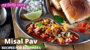 'Misal Pav Recipe | Mumbai Street Food | Breakfast recipes | Indian Street Food'