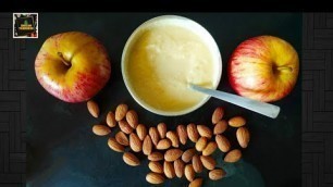 'Healthy baby food recipe | Apple puree  almond recipe | Baby\'s above 10 month food | Indian Turmeric'