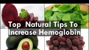 'Natural Tips To Increase Hemoglobin'