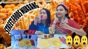 'STREET FOODS MUKBANG(kwek-kwek,fishball,kikiam,hotcake,hotdog,fries)'