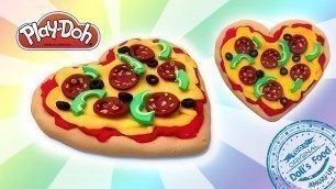 'How to Make Play Doh Pizza. Dolls Food. Play Doh Videos'