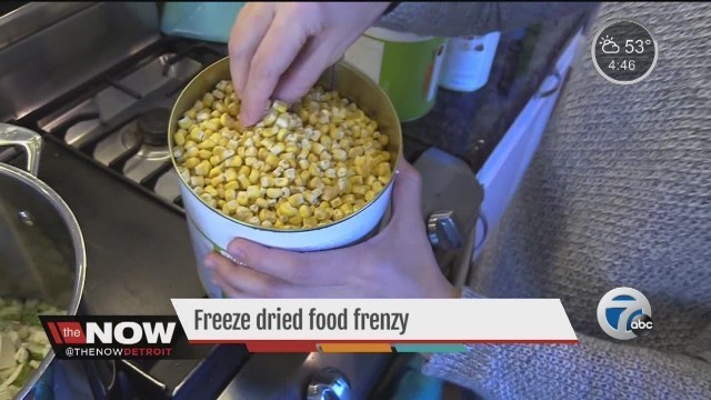 'Freeze dried food trend'