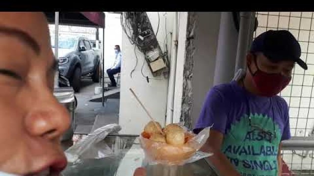 'Delicious Street Food  like Kwek-kwek, kikiam, chicken balls at Tuknene (only in the Philippines)'