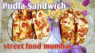 'Paneer & veg.Pudla Sandwich recipe | street food mumbai | simple indian cooking'