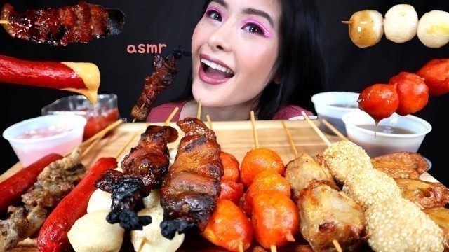 'ASMR EATING FILIPINO STREET FOOD MUKBANG | FISHBALL, KIKIAM, KWEK KWEK (QUAIL EGGS), SIOMAI, HOTDOG'