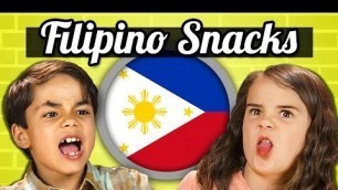 'KIDS EAT FILIPINO SNACKS! | Kids Vs. Food'