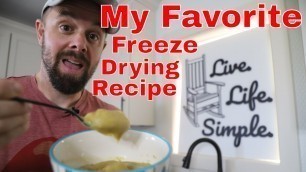 'MY FAVORITE FREEZE DRYING RECIPE!! Freeze Dried Split Pea Soup'