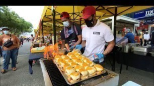 'MALAYSIAN STREET FOOD - Making 24 Burger Bakar At Once, Hardcore Burger Bazaar Ramadhan TTDI KL'