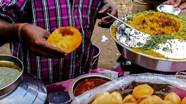 'PANI PURI | STREET FOOD IN MUMBAI | Juhu Beach | 4K VIDEO street food'