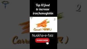 '#short-Top10 food to increase iron/hemoglobin youtube_#short_videos #short_youtube_video'