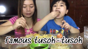 'Siomai | kwek-kwek | tokneneng | kikiam | chicken balls | french fries | Streetfood Mukbang'