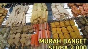 'Sate Seafood Pinggir Jalan Murah Banget Serba 2.000!!! Indonesian Street Food'