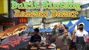 'Ramadan Bazar Tour 4K |Bukit Bintang, Kuala Lumpur| Malaysian Street Food For Ramadan'