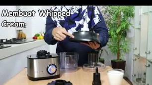 'Membuat Whipped Cream Sendiri - Tutorial Penggunaan Mixer Disc Food Processor Flexie Vienta'