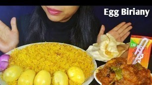 'EATING EGG BIRIANY, CHICKEN KOSHA,MAAZA(No Talking Eating Show) Food Lover Puja'