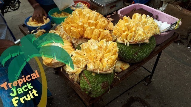 '❤ SUPER ART - Jackfruit Cutting ❤  Indian Street Food Mumbai - Asian Food'