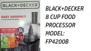 'Black + Decker Food Processor Review'