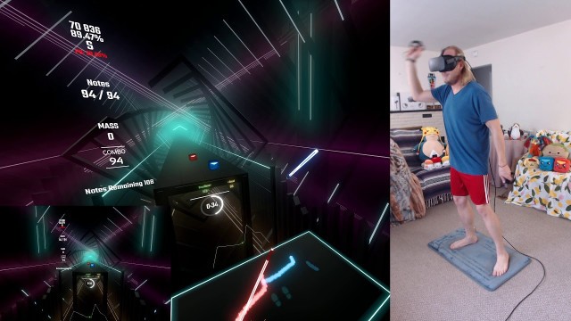 'Beat Saber - Michael Rosen\'s Hot Food vocoded to the piano dub ♥ huma (First Run}'