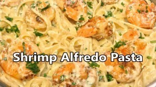 'Shrimp Fettuccine Alfredo Pasta Recipe in Tamil | Prawn Alfredo Pasta | Italian food'