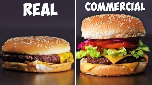 'Real vs commercial | Tricks Advertisers Use To Make Food Look Delicious'