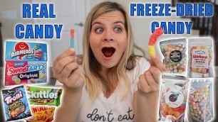 'REAL CANDY vs FREEZE DRIED CANDY!'