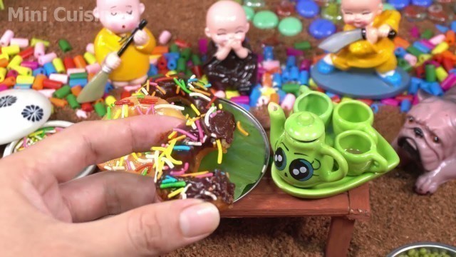 'How DO MAKE Miniature DONUT Cake Cooking Recipe  The Tiny Food Cooking  Mini Cake Recipe 13'