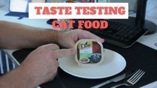 'Eating Cat Food - Dine Succulent Chicken Cat Food on Toast'