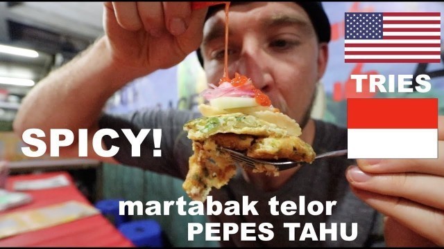 'AMERICAN eats INDONESIAN STREET FOOD in JAKARTA!! (First Reaction)'