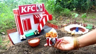 'Miniature Crispy KFC Chicken Popcorn With Mayonnaise | Miniature | R&J Tiny Tummy | Rakesh & Jeni'