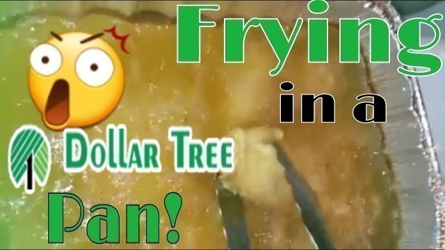 'FRYING CHICKEN IN A ALUMINUM PAN● DOLLAR TREE PAN'