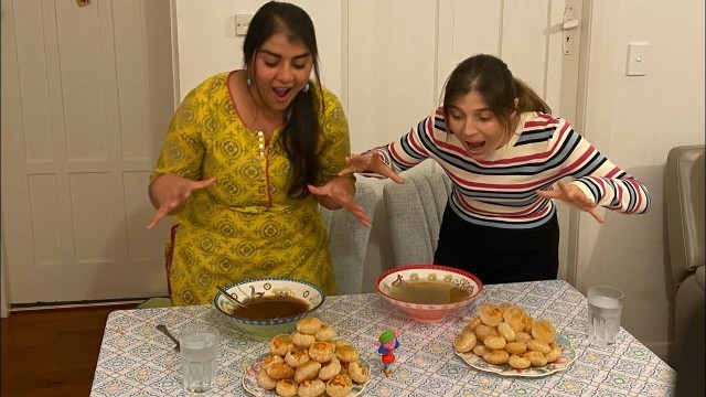 '70 PANI PURI EATING CHALLENGE || SULAYHA VS ANGOMA || FOOD LOVER'