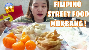 'STREET FOOD MUKBANG (fishball, Kikiam, Kwek-kwek) | VLOG#14 | May Abenoja ❤'