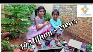 'Real miniature cooking Part-12|kids cooking in their outdoor miniature kitchen|potato cheese balls'