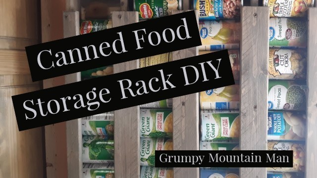 'Wall Mounted Can Organizer Long Term Canned Food Storage  DIY Rack'