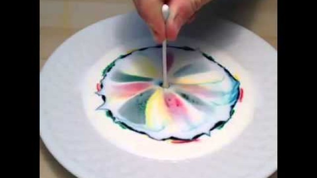 'Try to Combine Milk, Food Coloring and Dish Soap'