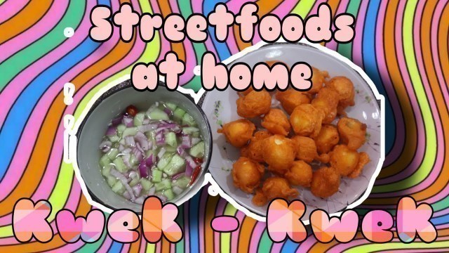 'KWEK KWEK (Filipino Street Food) How to make Kikiam and Squid Ball Sauce | Rochie Soriano'