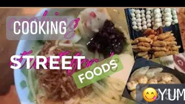 'Cooking street foods with my daughter-kikiam,fishball and mami.'