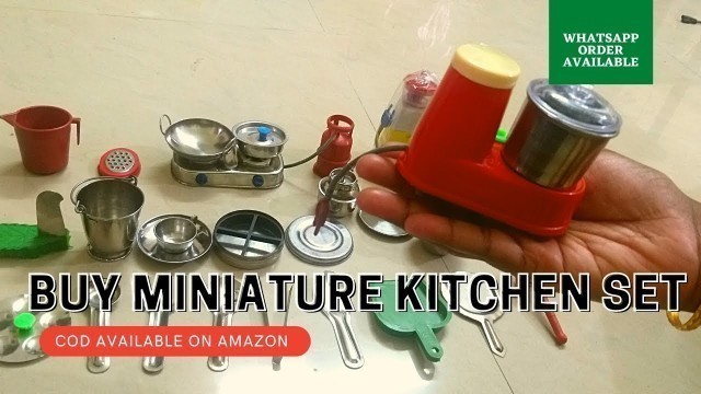 'miniature kitchen set | mini cooking tamil | miniature kitchen set review | tiny food | miniatureset'