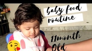 'What my 11 month old baby eats in a day | Baby Food | 