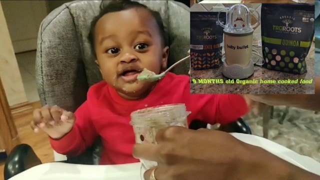 '9 MONTH old baby Food-Organic LENTIL & QUINOA!!'