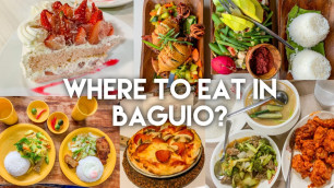 'Where to eat in Baguio Philippines'