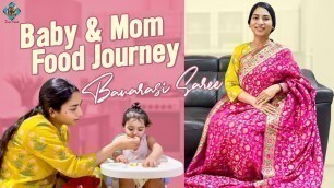 'Banarasi Saree || 11 Months Baby Food || Mommy struggles ||Telugu Vlogs || Durga Yeramala'