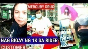 'CUSTOMER NAGBIGAY NG 1K SA  GRABRIDER|GRABFOOD LADY'