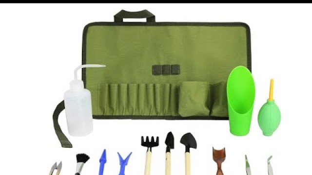 'Succulent Kit Roll Organizer Gardening Tool Set | Terrarium Supplies Mini  Garden Tool Kit -Overview'