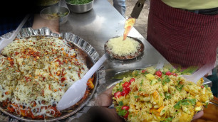 'FIRE Sev Puri With | Ice Bhel Great Street Food Mumbai'