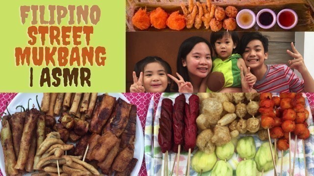 'Filipino Street Food Mukbang | ASMR | Kwek Kwek, Dynamite, Kikiam, Cheese sticks, ect!'